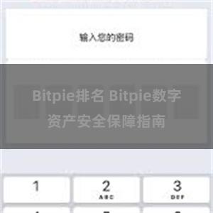 Bitpie排名 Bitpie数字资产安全保障指南