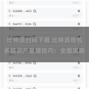 比特派扫码下载 比特派钱包多链资产管理技巧：全面攻略