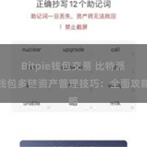 Bitpie钱包交易 比特派钱包多链资产管理技巧：全面攻略