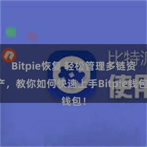 Bitpie恢复 轻松管理多链资产，教你如何快速上手Bitpie钱包！