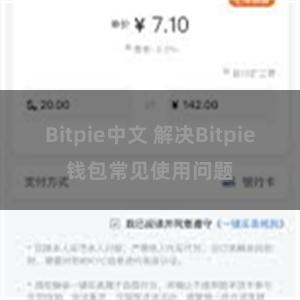 Bitpie中文 解决Bitpie钱包常见使用问题