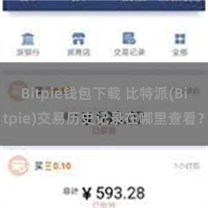 Bitpie钱包下载 比特派(Bitpie)交易历史记录在哪里查看？